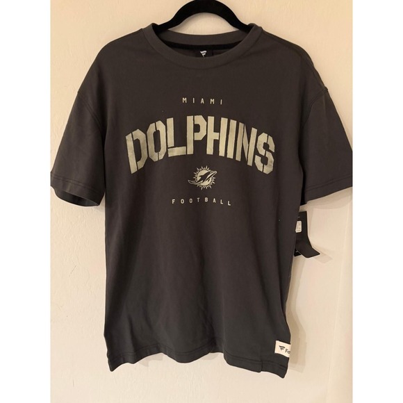 Fanatics Other - Men's Fanatics Charcoal Miami Dolphins Weathered T-Shirt -Small NWT Retail $54